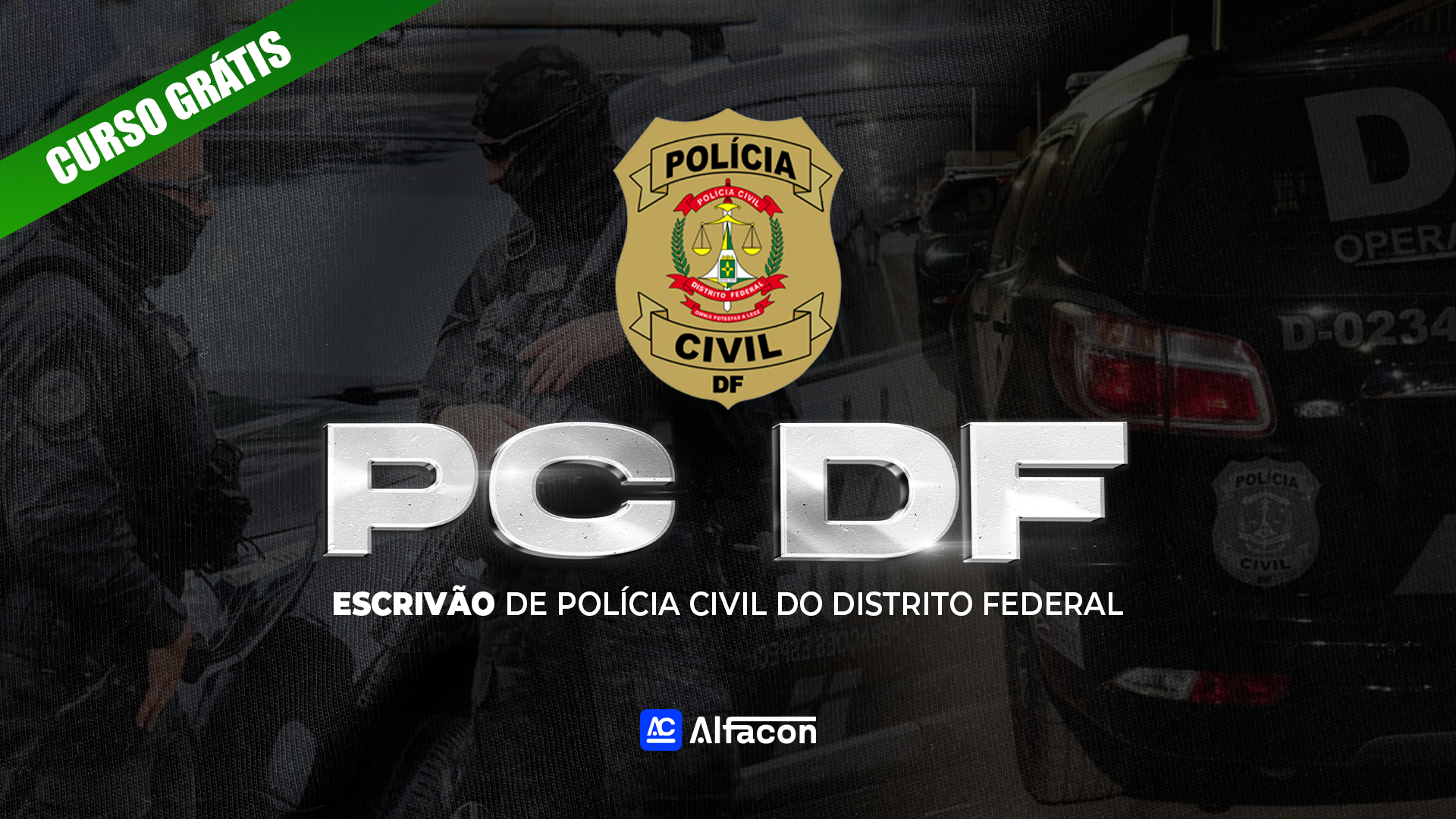 PC DF -  Escrivão de Polícia Civil do Distrito Federal - Gratuito