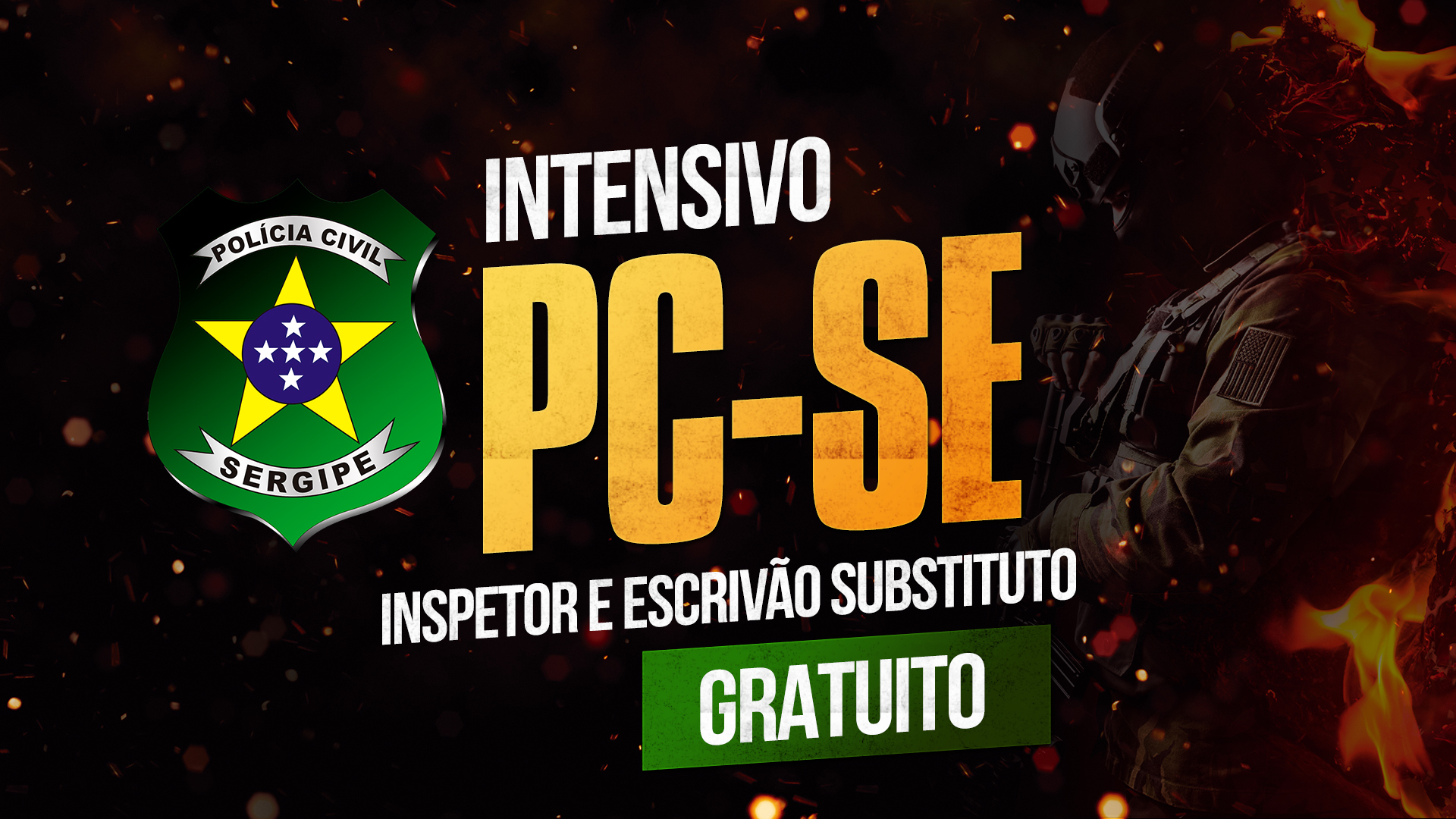PC SE - Agente e Escrivão da Polícia Civil de Sergipe - GRATUITO