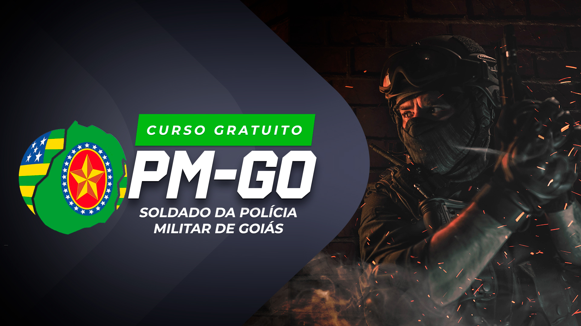 PM GO - Soldado da Polícia Militar de Goiás - GRATUITO