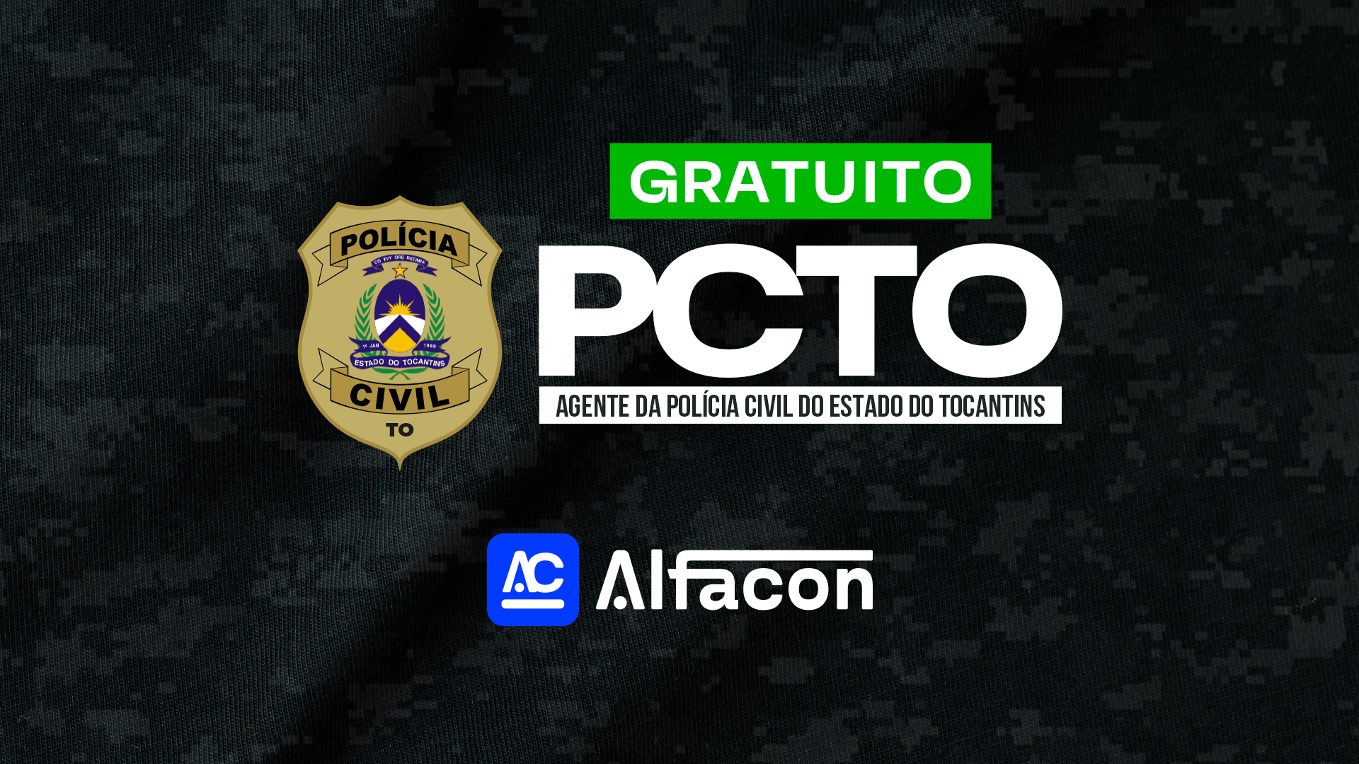 PC TO - Agente de Polícia Civil do Estado do Tocantins - Gratuito