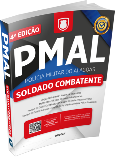 1010.0346 9786559187317    pmal %e2%80%93 soldado combatente da pol%c3%adcia militar do alagoas %e2%80%93 4%c2%aa edi%c3%a7%c3%a3o   3d