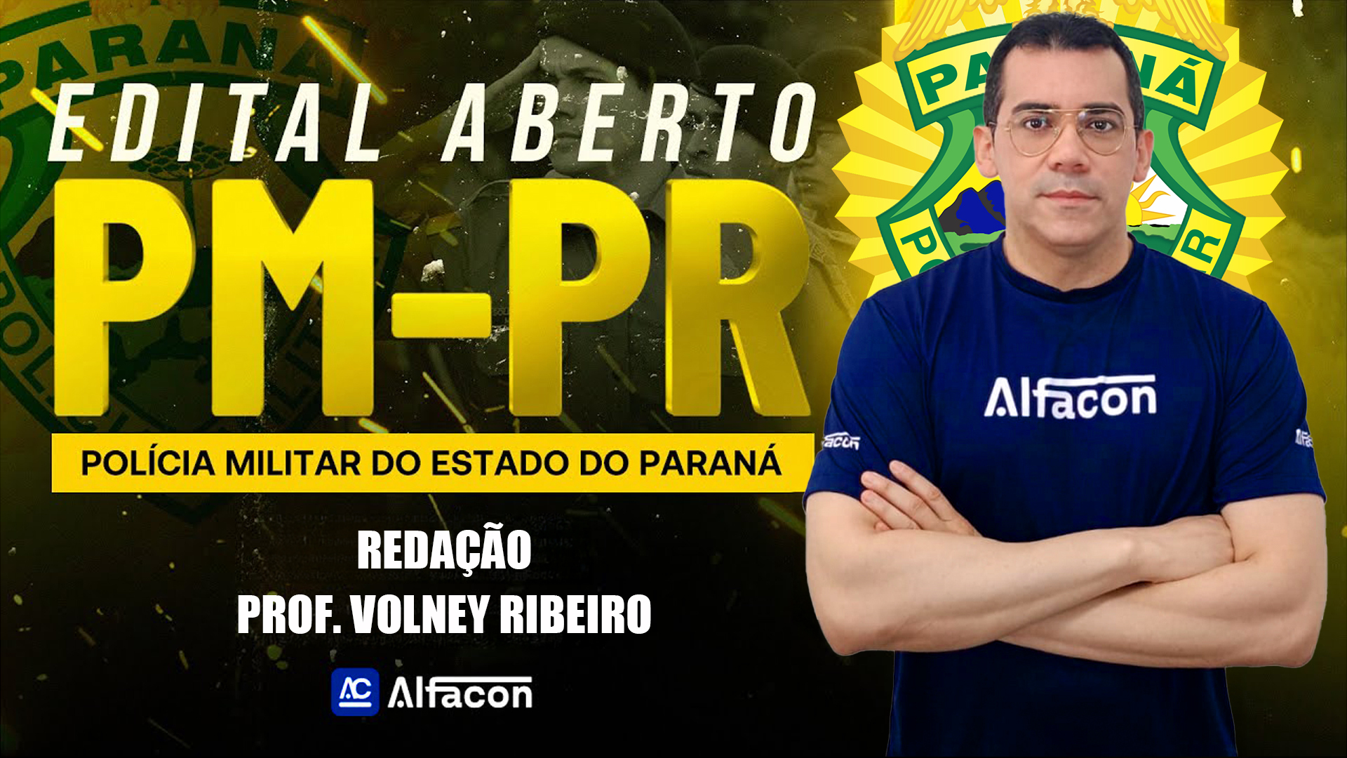 Edital Aberto PMPR | Redação  com Prof° Volney Ribeiro