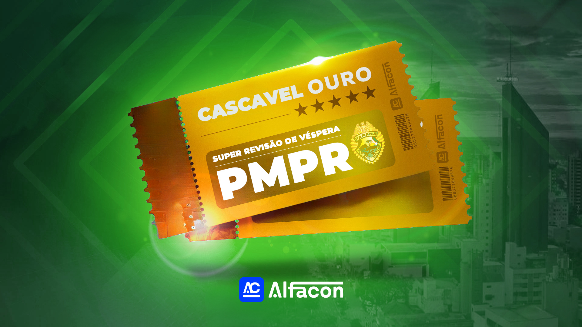Revisão de Véspera PM PR - CASCAVEL - 1° Lote - INGRESSO OURO