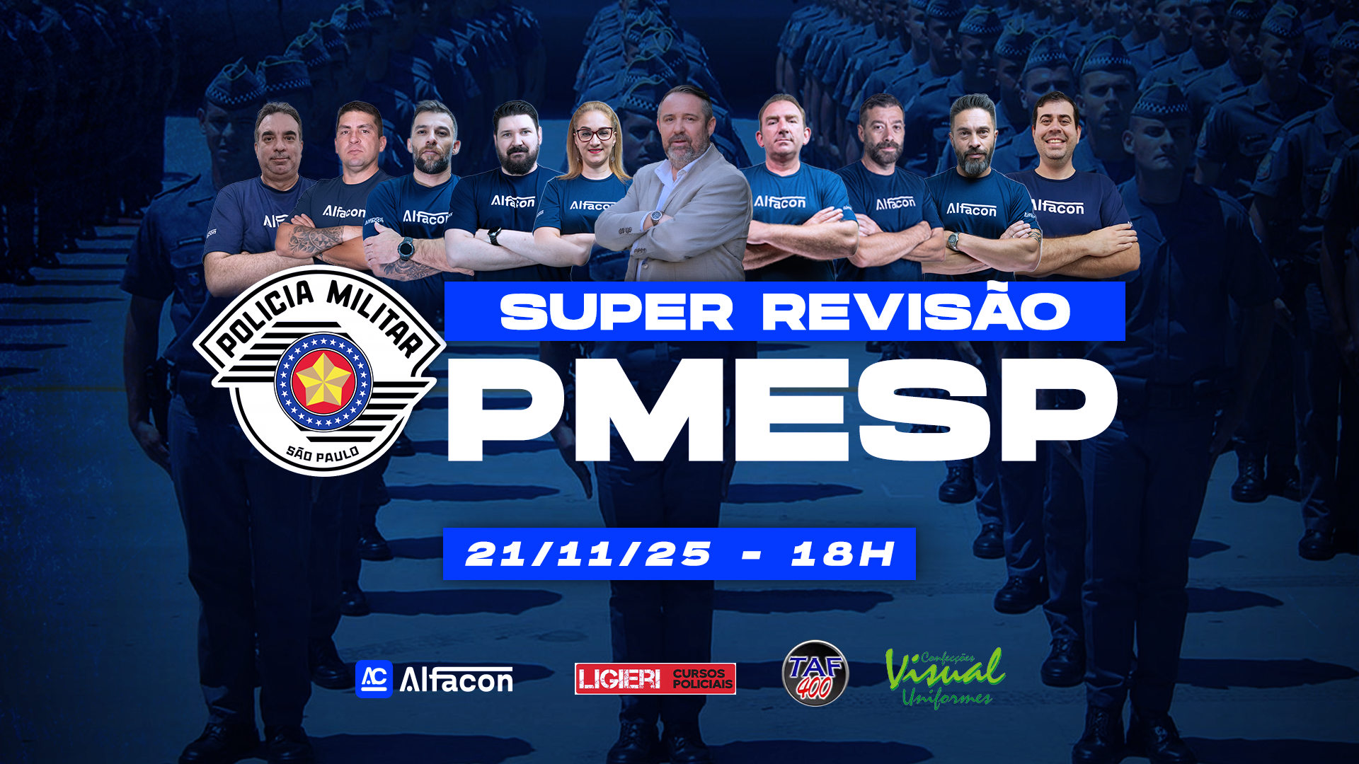 Super Revisão PM SP 2025: Dicas de Prova, Redação e Aulas Completas com os Melhores Professores do AlfaCon