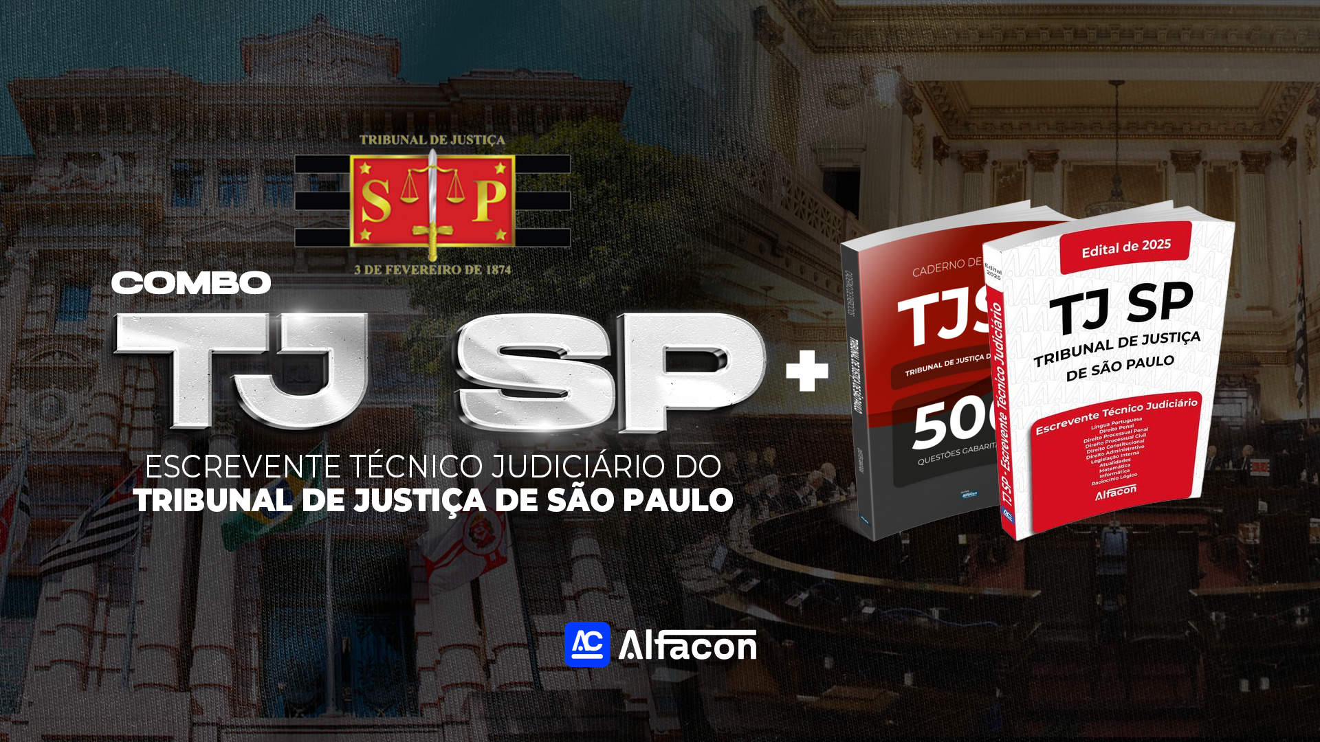 COMBO - TJ SP - Escrevente Técnico Judiciário + Apostilas
