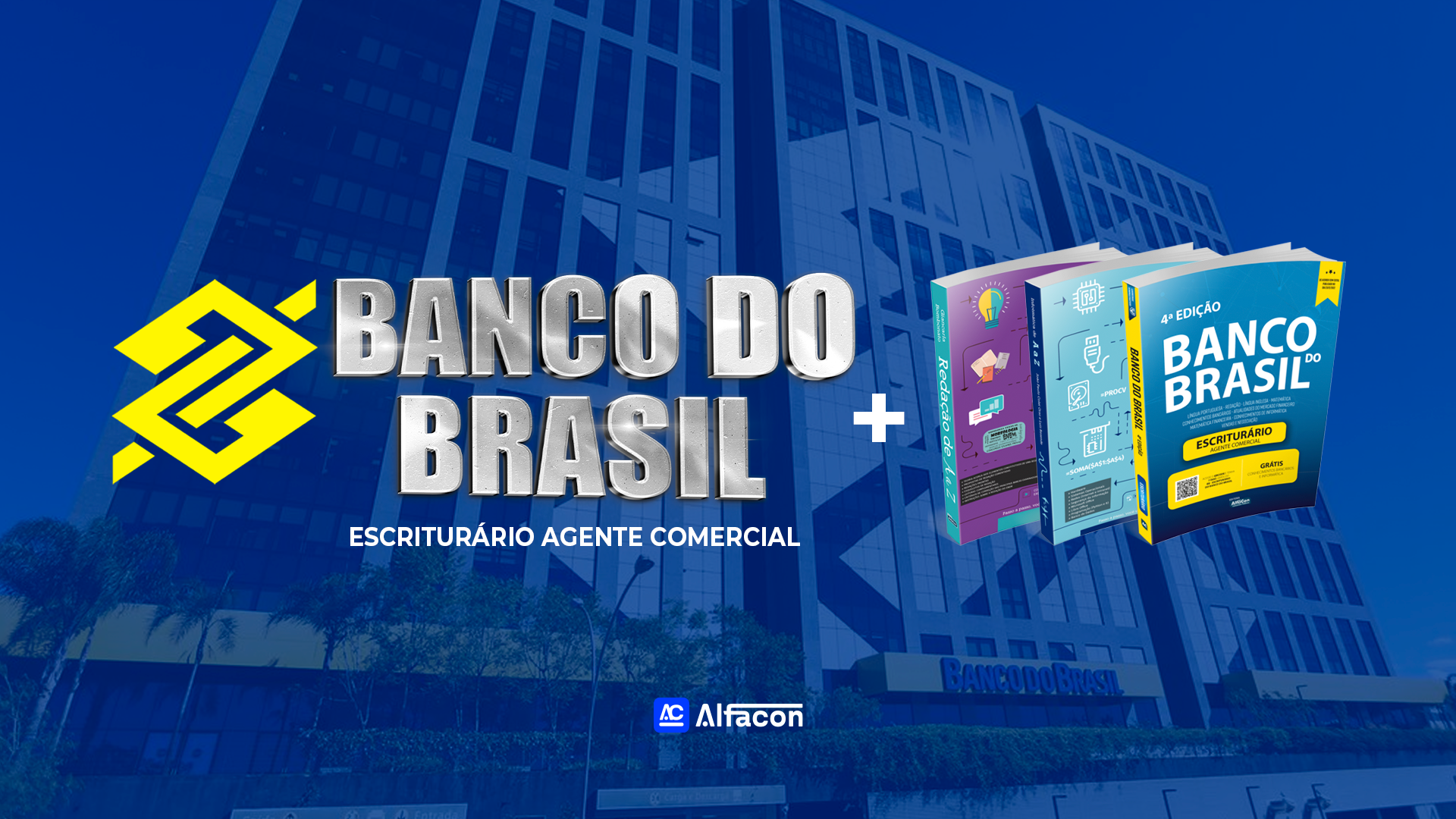 COMBO - BB - Escriturário Agente Comercial do Banco do Brasil + Apostila Completa de Língua Portuguesa Comentada