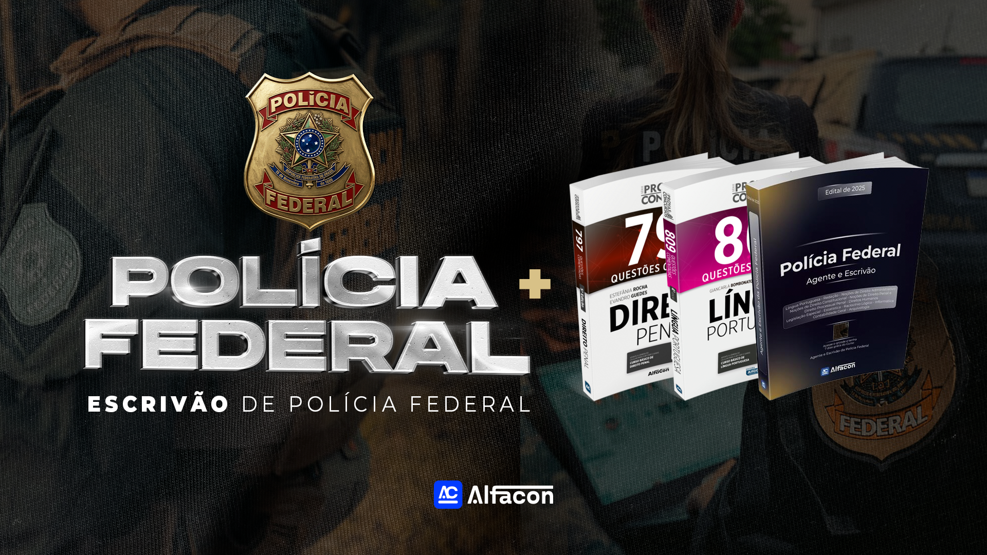 COMBO + PF - Escrivão de Polícia Federal + Apostilas