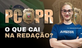 Concurso PCPR aulas gratuitas Redação 2026 Giancarla Bombonato