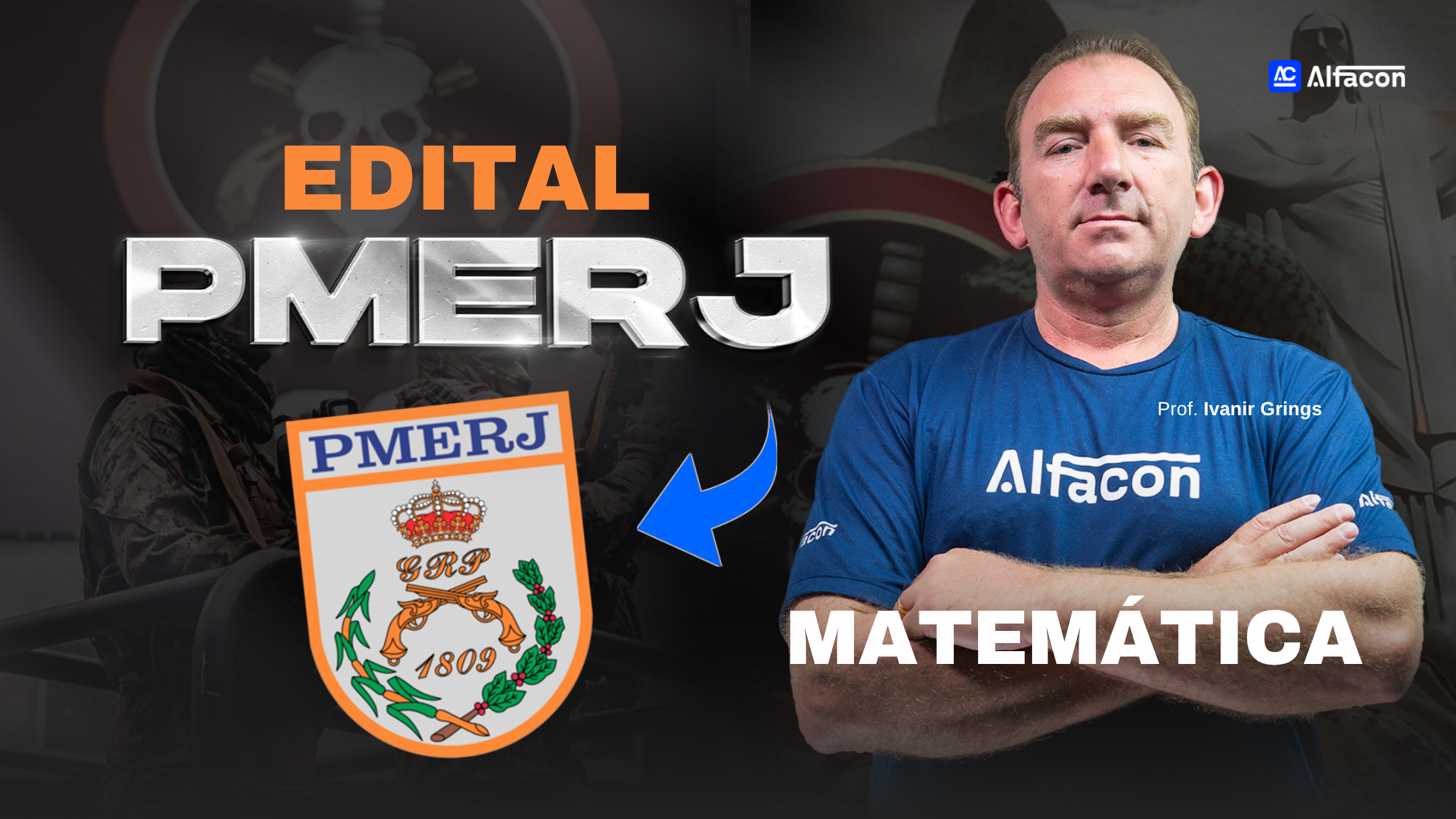 Concurso PMERJ 2026 Aulas Gratuitas Matemática 2026 Ivanir Grings