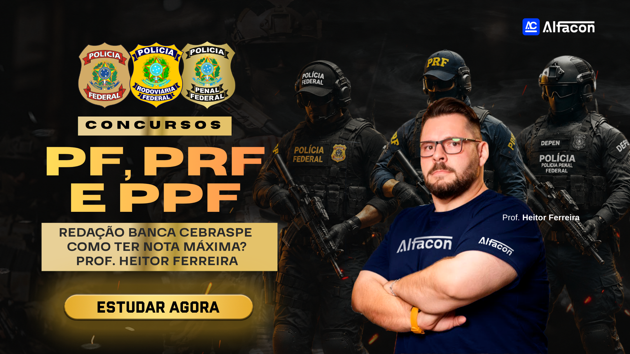 Nota Máxima Redação Cebraspe: Análise Prática para PF, PRF e PPF Prof Heitor Ferreira