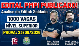 Edital PM PI 2026 Publicado! 1.000 Vagas para Soldado | Análise Completa AO VIVO