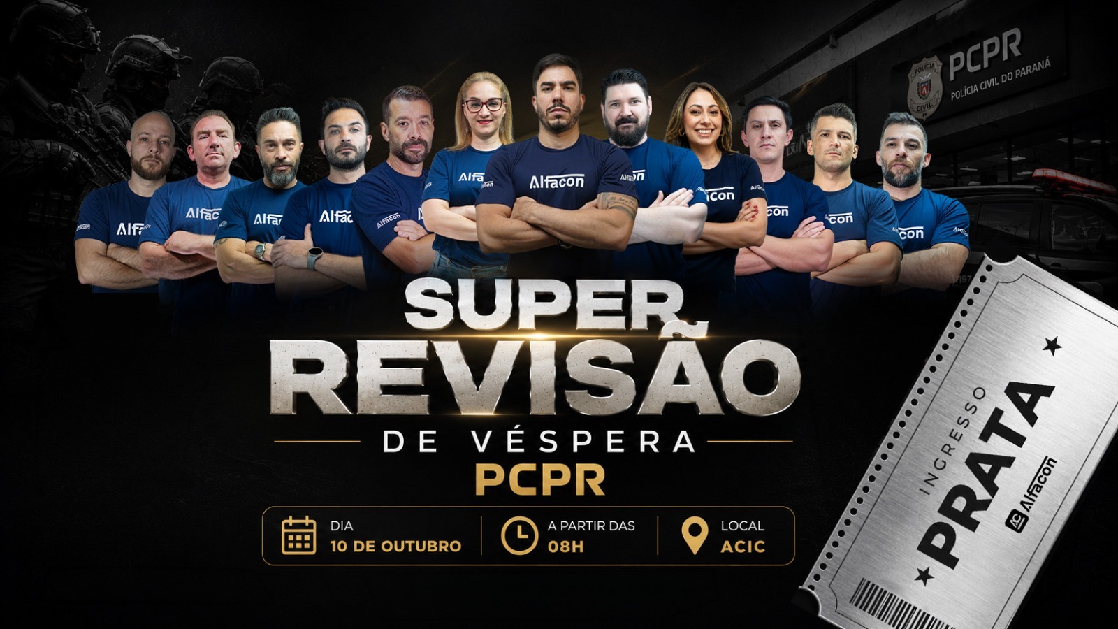 Revisão de Véspera PC PR - Cascavel/PR 1° Lote: INGRESSO PRATA