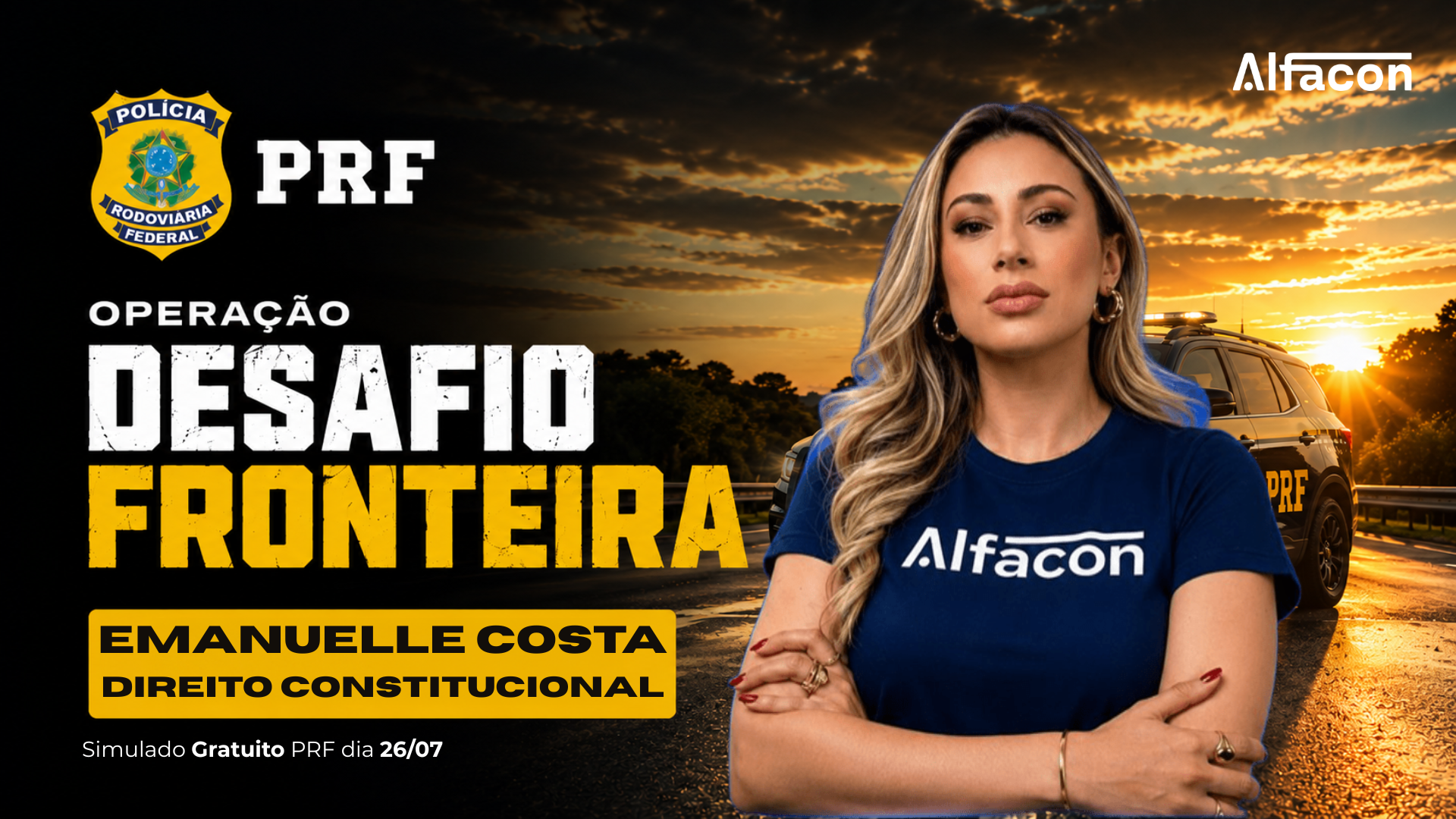 Direito Constitucional PRF: Aula 6 | Operação Desafio Fronteira Prof  Emanuelle Costa