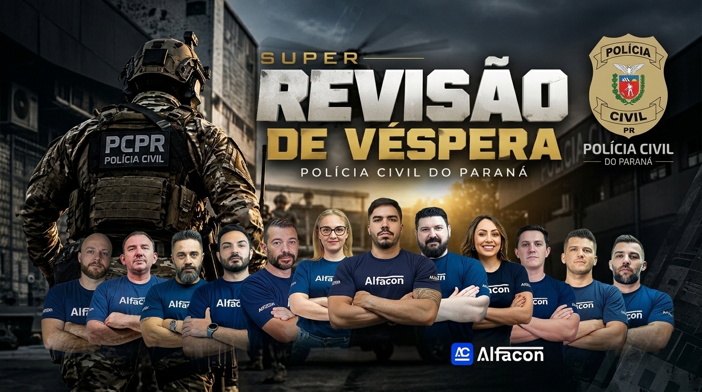 SRV PCPR Revisão Agente  Ao Vivo Gratuito  Banca FGV Concursos AlfaCon