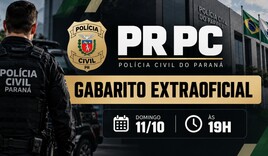 Concurso PC PR Gabarito Extraoficial Cargo Agente - FGV Concursos