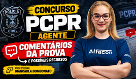 Concurso PCPR 2026: Comentários da Prova de Agente e Possíveis Recursos Língua Portuguesa Prof Giancarla Bombonato