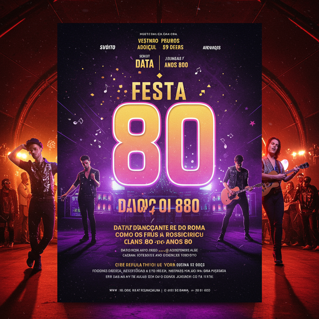 Capa do evento Festa anos 80