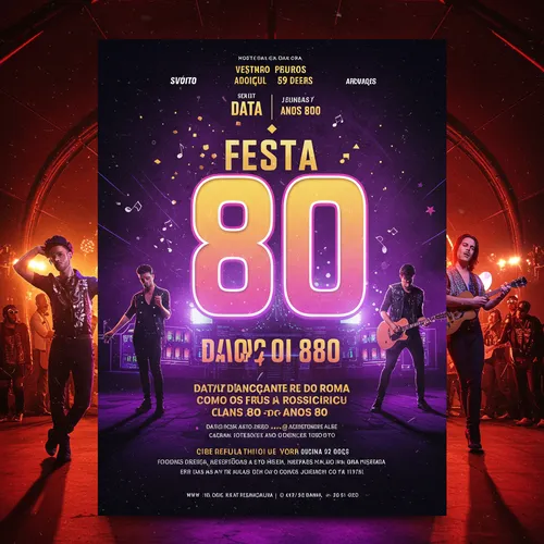 Imagem do evento Festa anos 80