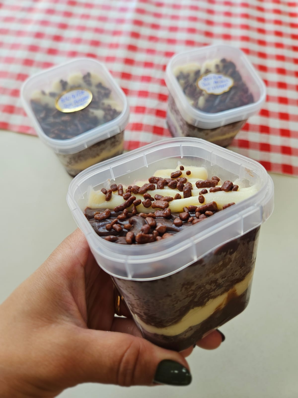 Bolo de pote dois amores 