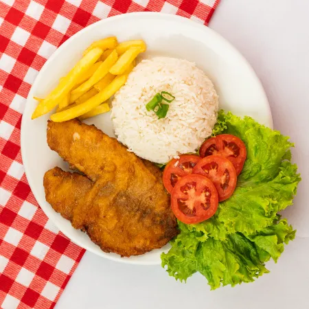 Tilápia à milanesa