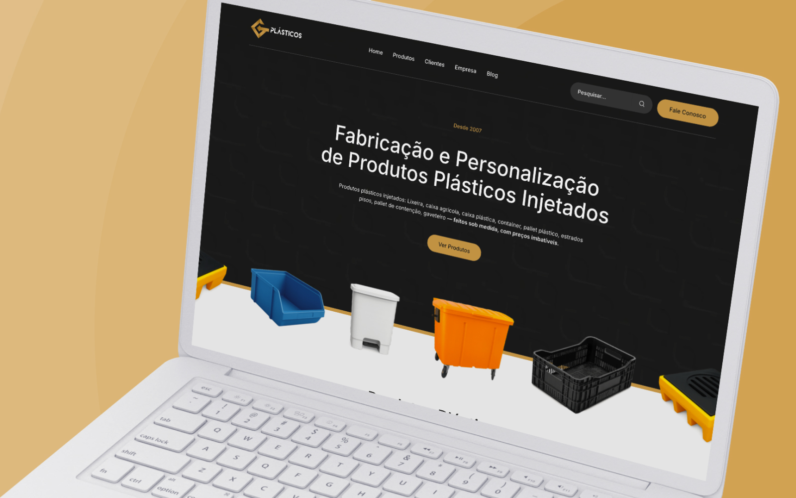 GPlásticos - Redesenho que dobrou a conversão e reduziu o custo por lead pela metade.